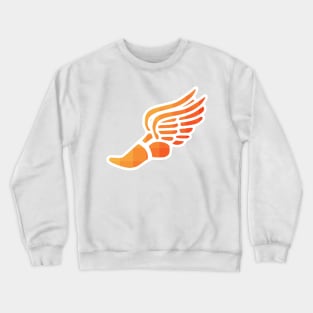 Orange Ombre Track Shoe Crewneck Sweatshirt